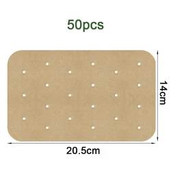 Disposable Air Fryer Cooking and Baking Paper Liner Mold - Grill Accessories (50pcs perforated)