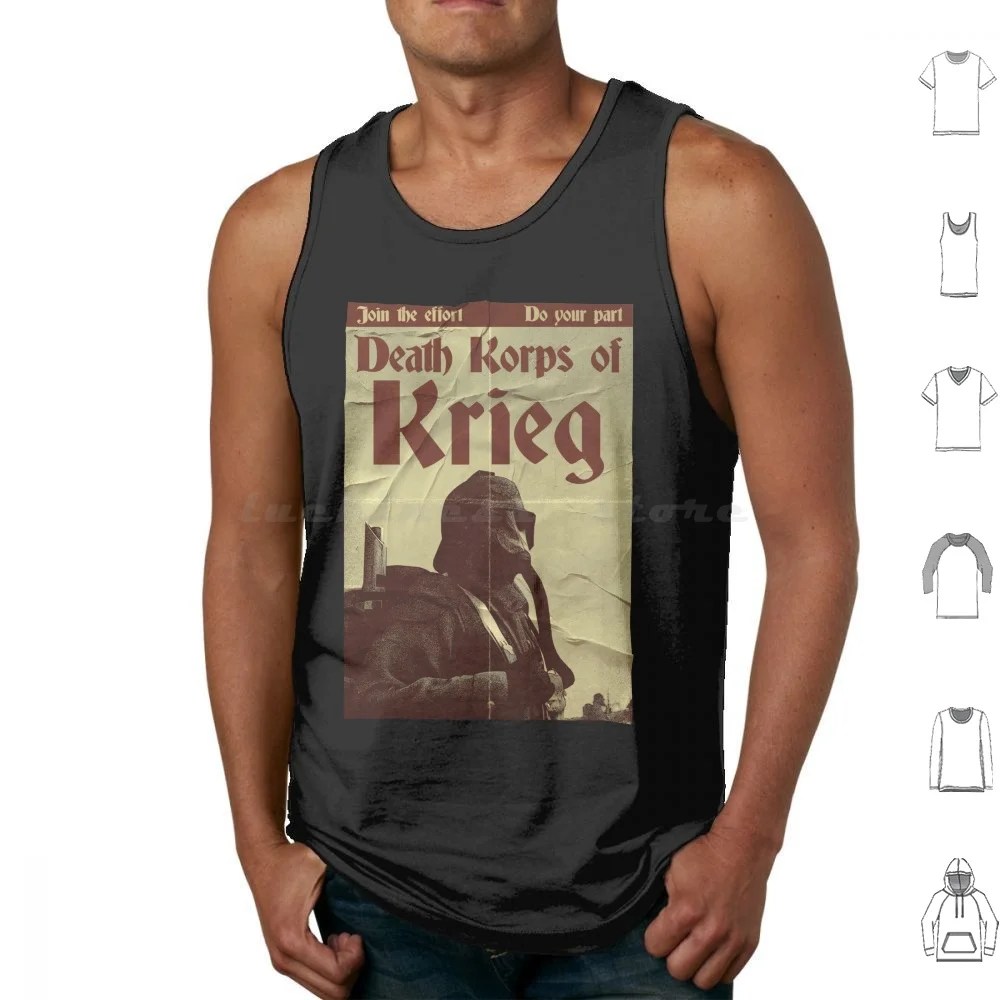 Death Korps Rection Poster T-Shirt Canotte Stampa Cotton Death Korps Of Krieg Imperial Guard Cadia Imperium