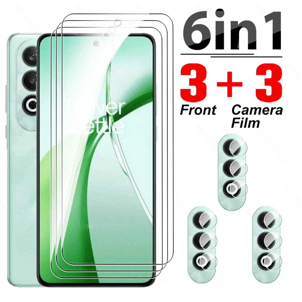 

For OnePlus Nord CE4 Glass 6in1 Tempered Glass Camera Film One Plus NordCE4 NordCE 4 CE 4 5G 2024 6.74'' Safety Screen Protector