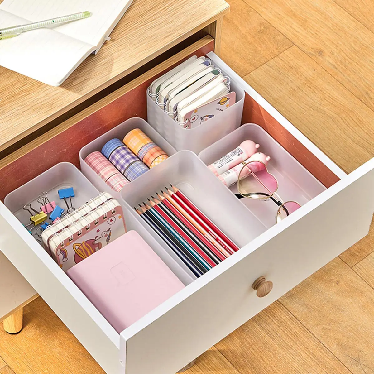 Cosmetics Storage Box Organizer for Bedroom and Desktop