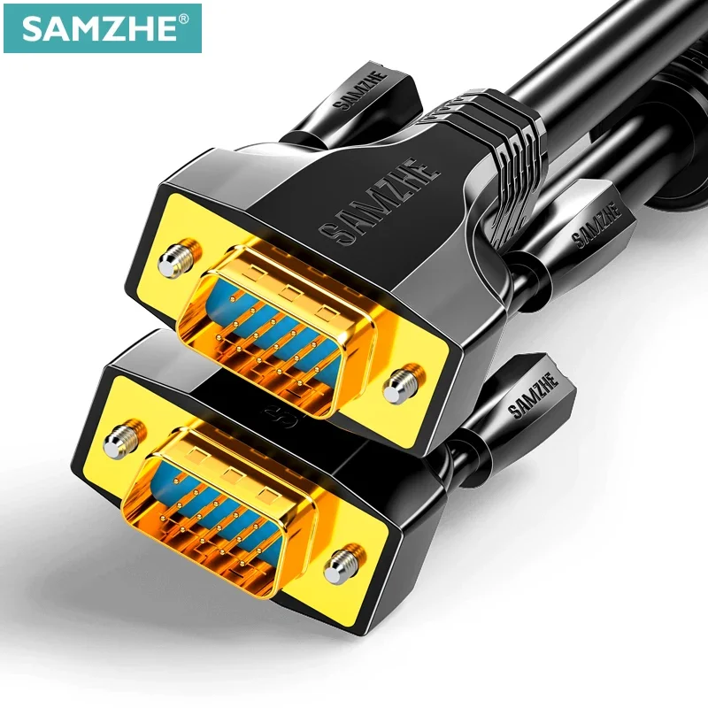 1080P VGA Cable Gold plated Male to Male Cable for Computer Projector Monitor Screen PC TV Adapter Converter vga cable adapter vga cable