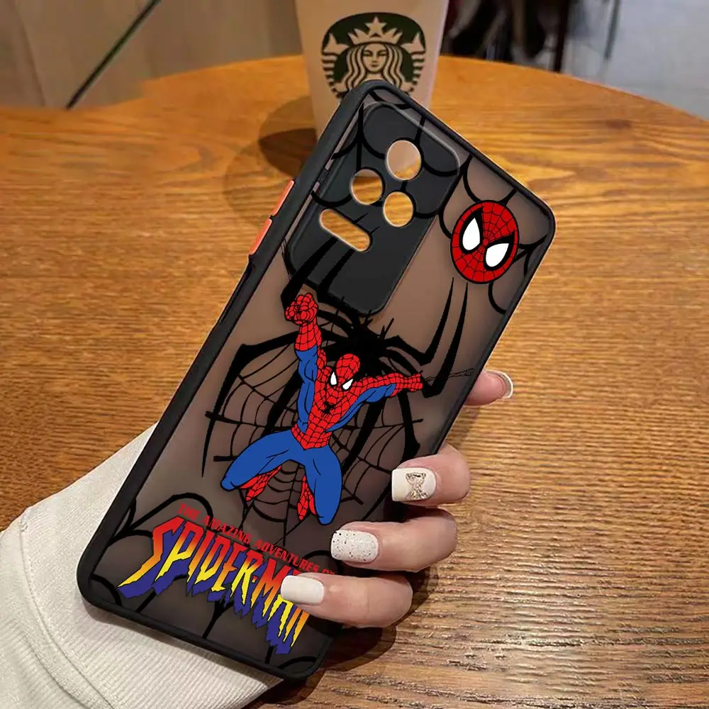 thumbnail image 1 of Matte Case for Redmi A1 K50 K40 GAMING K30 K20 10X 10C 10 9C 9T 9A 9 8 7 PRO 4G 5G Case Funda Capa Shell Marvel Spider-Man Combo, 1 of 5