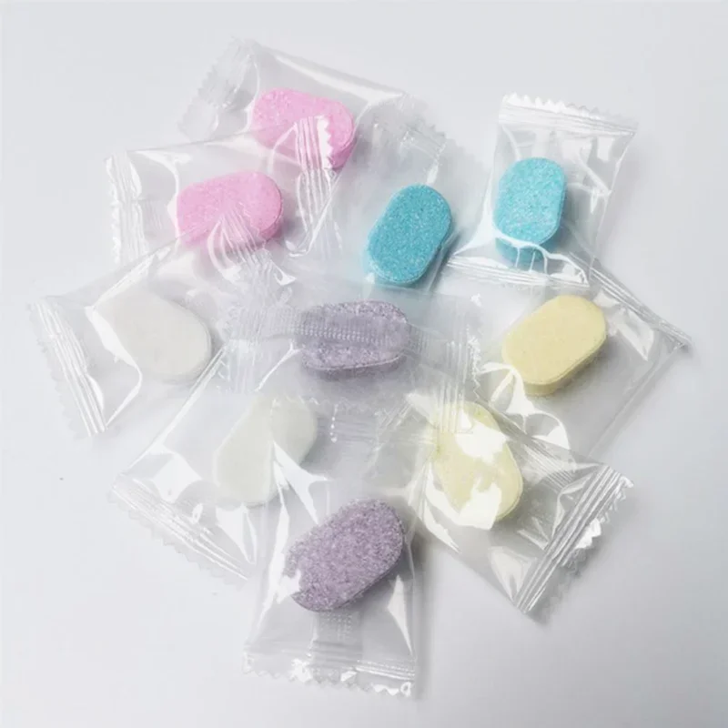 Hand Soap 1-10pcs Portable Foam Soap Hand Sheets Sanitizer Bubbler Quick Melt Effervescent Tablets