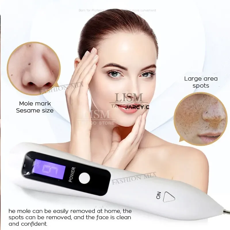 9 Level LCD Laser Plasma Pen Tattoo Freckle Wart Tag Removal Pen LED Light Dark Spot Remover for Face Skin Care Beauty Machine