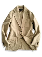 Amekaji Wear Clothes Men Cotton Khaki Casual Suit Jacket Retro Washed Distressed Niche Spring Good Quality 1