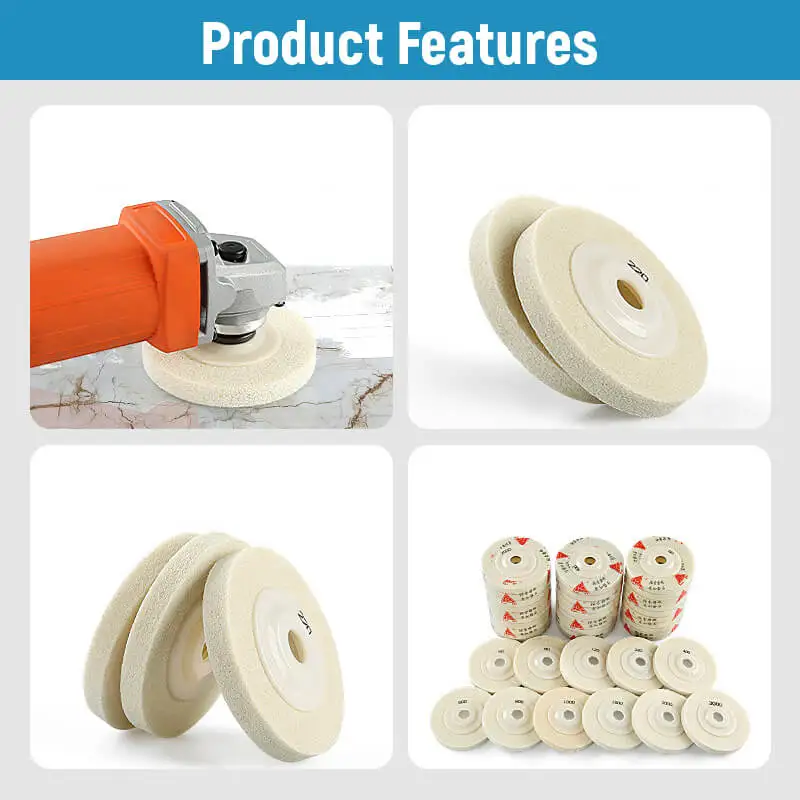 Sponge fiber polishing sheet 60-3000 Grit For stone renovation of marble/granite/quartz stone The Angle grinder grinds sheet sponge fiber polishing sheet