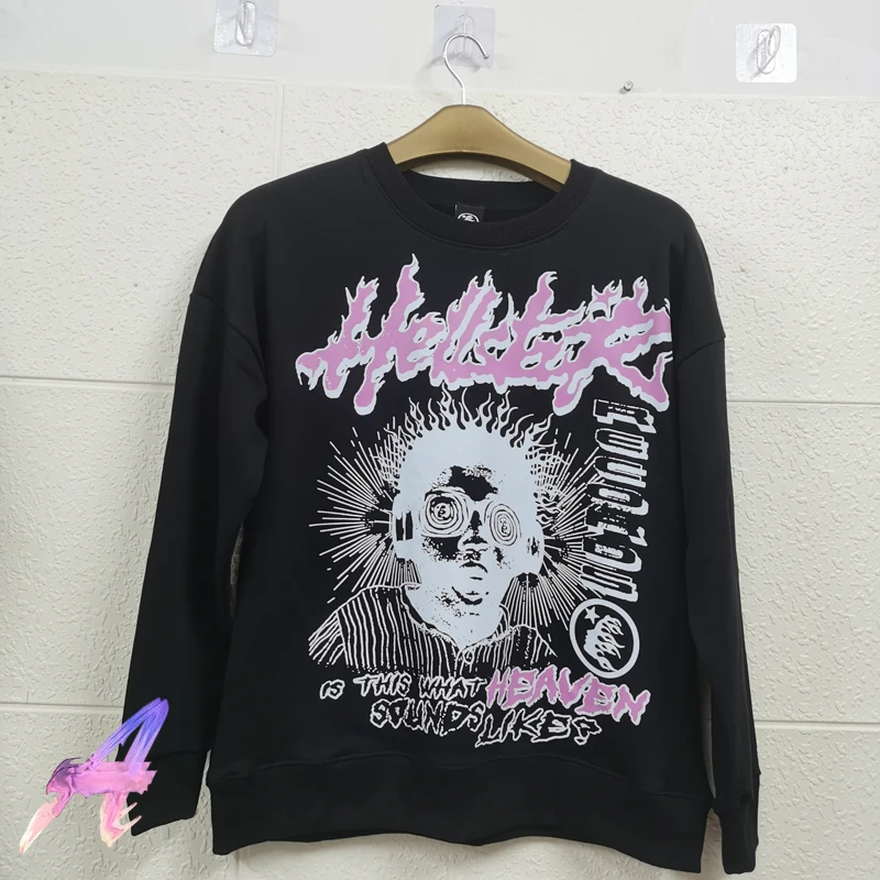 

Pink Avatar printing Hellstar Pullovers 1:1 High Quality Real Photos Sweatshirts Men Women Students Fashion Hoody