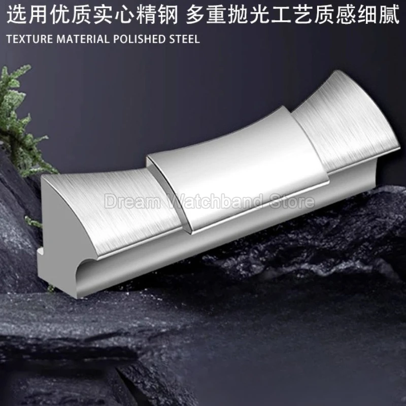 Exquisite Premium Stainless Steel Watchband End Link with Fine-Polished Finish
