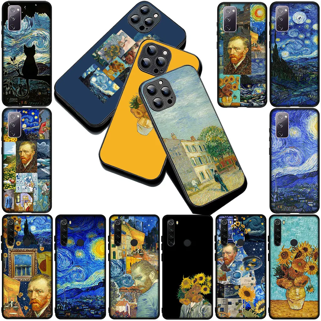 Starry Night Van Gogh Art Premium Phone Case Cover