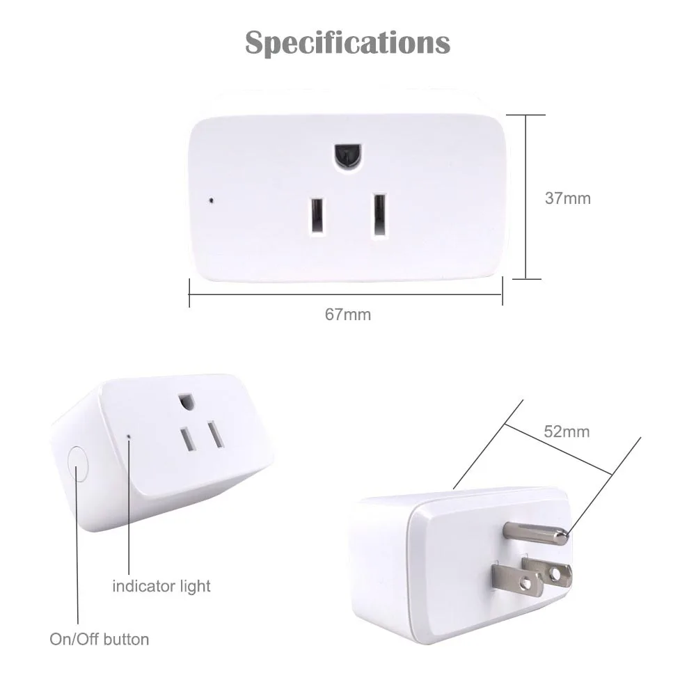 Wireless Remote Control Outlet Plug Wall On Off Power Switch 500ft  Waterproof US
