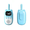Kids Walkie Talkie 2PCS Mini Handheld Cute Phone Call Talkie Walkie Outdoor Radio Transceiver Interphone Toy Birthday Gifts 6