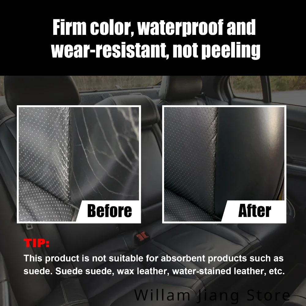 Car Leather Paint Kit Repair Gel Shoe Cleaner Leather Care Cream Matching Liquid Filler Color Paste Repairman Slippers Household