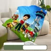 Printed Blanket Picnic Blanket Cartoon Cute P-PatrolS Warm Blanket Soft and Comfortable Cartoon P-PAWS Home Travel Birthday Gift 3