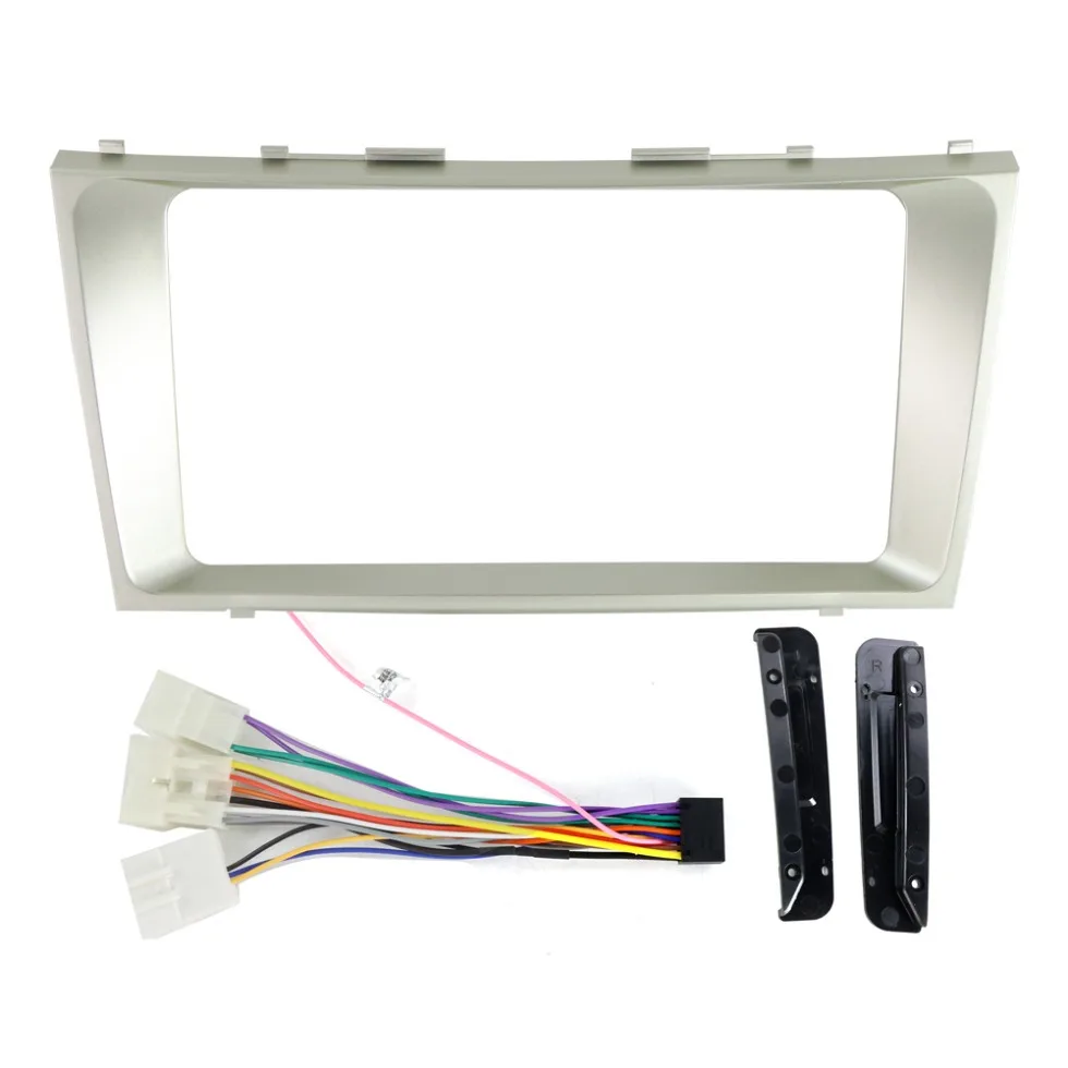 

Android радио автомобильный DVD-плеер Автомобильная рамка fascia Для toyota camry 2006-2011 Автомобильная видеопанель fascia trim power wire