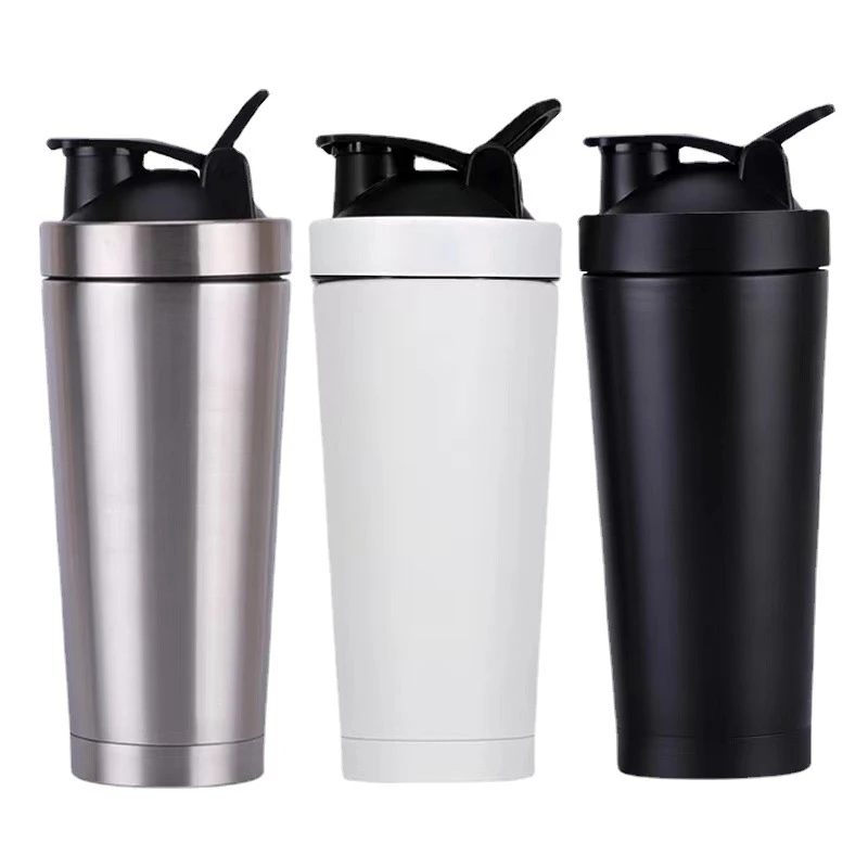 500ML Stainless Steel Shaker Cup Stainless Steel Shaker Cup Mixing Sports Blender Bottle with
