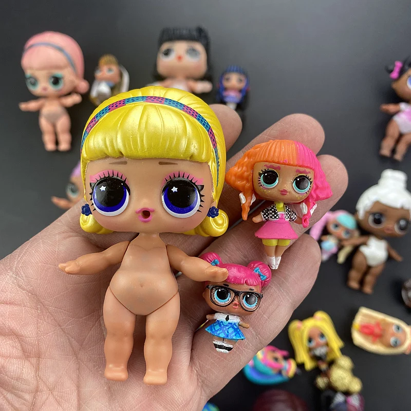 Dolls 8cm 4cm 2cm Kids Playing Toy Birthday Gifts 3pc/set for Lols