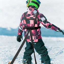 Kids Skiing Safety Strap Nylon Belt Sport Snowboarding Skating Learning Multifunctional Handle Harness Leash for Beginner