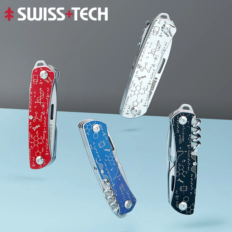 Newest-SWISS-TECH-Mini-Folding-Multi-Tool-Knife-9-In-1-EDC-Outdoor-Hand ...