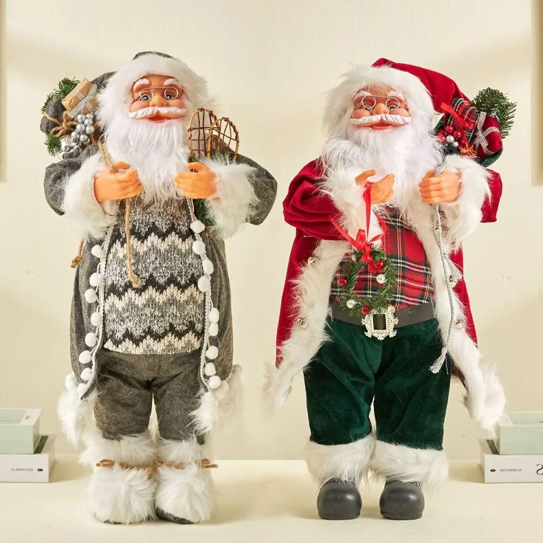 

2023 New Big Santa Claus Doll 60cm Merry Christmas Tree Ornaments Noel Adornos New Navidad Christmas Decorations for Home Gifts