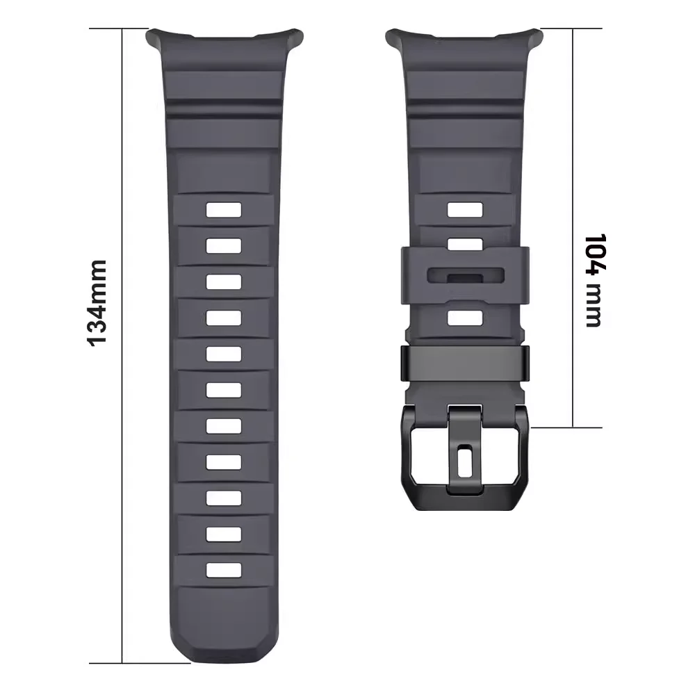 Breathable Sport Silicone Strap - Men's Watch Band Bracelet