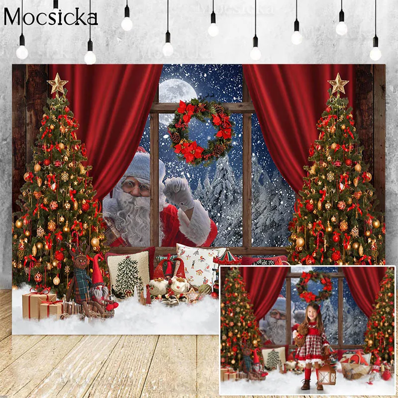 Décors de photographie de vacances, cuisine de Noël, enfants, enfant, bébé,  accessoires de photocall, adulte, famille chaude, arrière-plan photo de Noël  - AliExpress