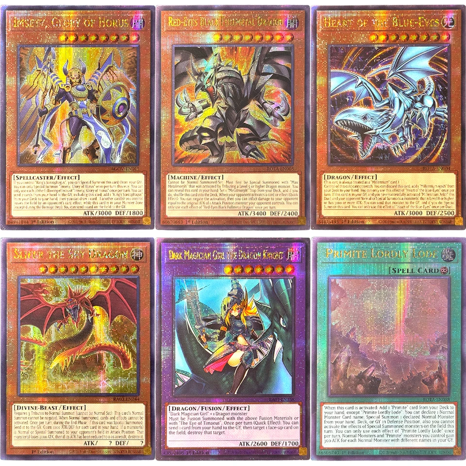 YU-GI-OH! Holographic-QCScR Proxy Game TCG Cards Collectiontoy