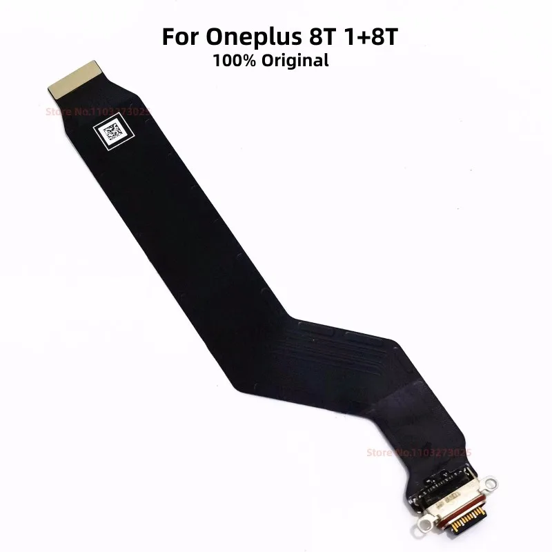 Оригинальный зарядный USB-порт док-станция гибкий кабель для Oneplus 8T 1 + 8T Oneplus8T мобильный телефон зарядное устройство штекер материнская плата замена кабеля