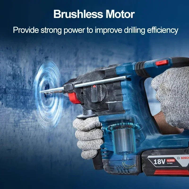 BOSCH GBH 185-LI Rotary Hammer Impact Drill Bare Tool SDS PLUS 18V Rechargeable Concrete Electric Hammer GBH185-LI Power Tool 2