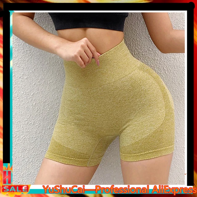 Sexy Booty Push Up Esporte Yoga Shorts Mulheres Spandex Sem Costura  Correndo Ciclismo Curto Fitness Leggings Cintura Alta Feminino Ginásio  Shorts - AliExpress