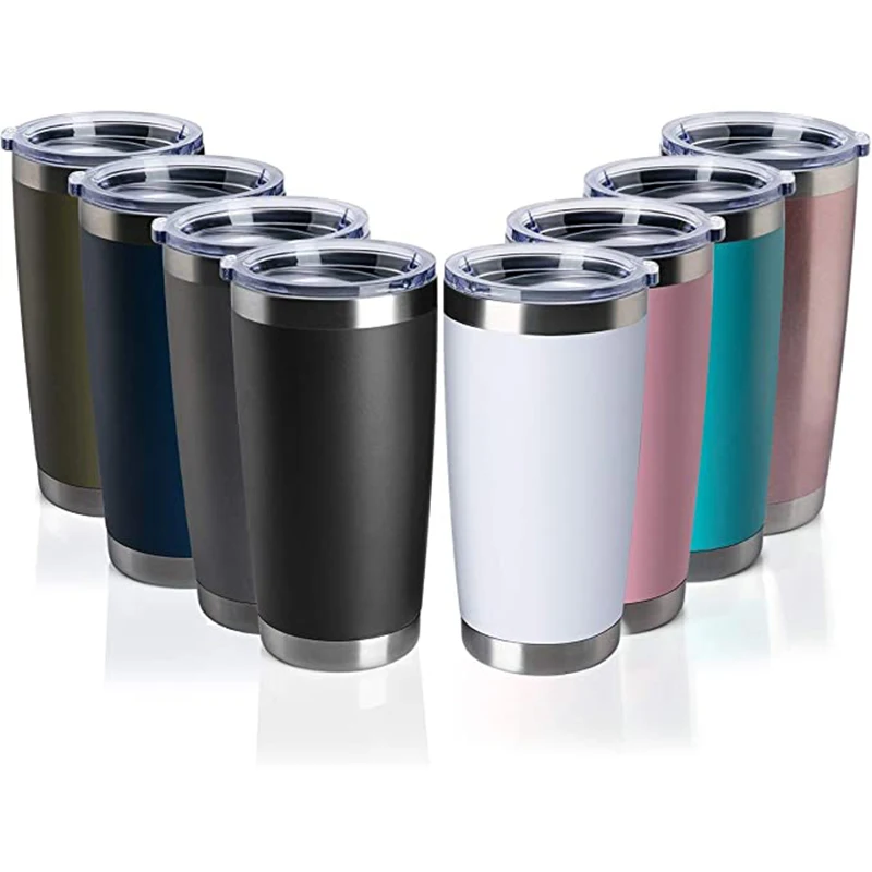 Skinny Tumblers 20 Oz Stainless Steel Tumbler Bulk with Lids and Straws  Blank Slim Insulated Cup Double Layer Water Tumbler - AliExpress