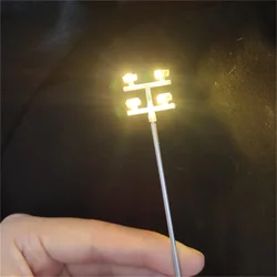 12V Ho Scale Street Tower Lights Layout Lamppost Train Garden Playground Stadium Overhead Lights