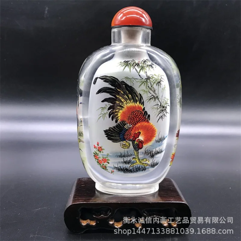 

Supply Twelve Zodiac Signs inside Painted Snuff Bottle Features Gift Decoration for Friends and Elders