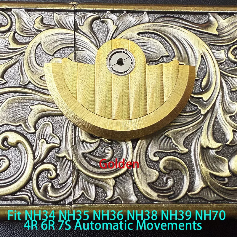 Customized Automatic Hammer Rose Gold Black Blue Silver Gold Watch Rotor Parts