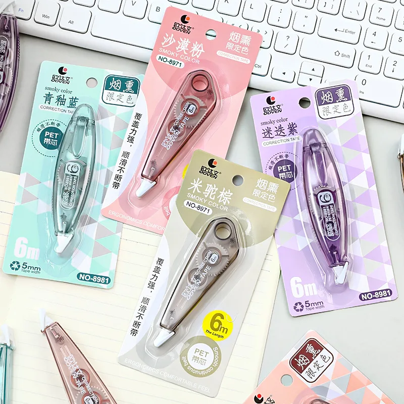 6 Meter Practical White Out Correction Tape Corrector 4 pcs