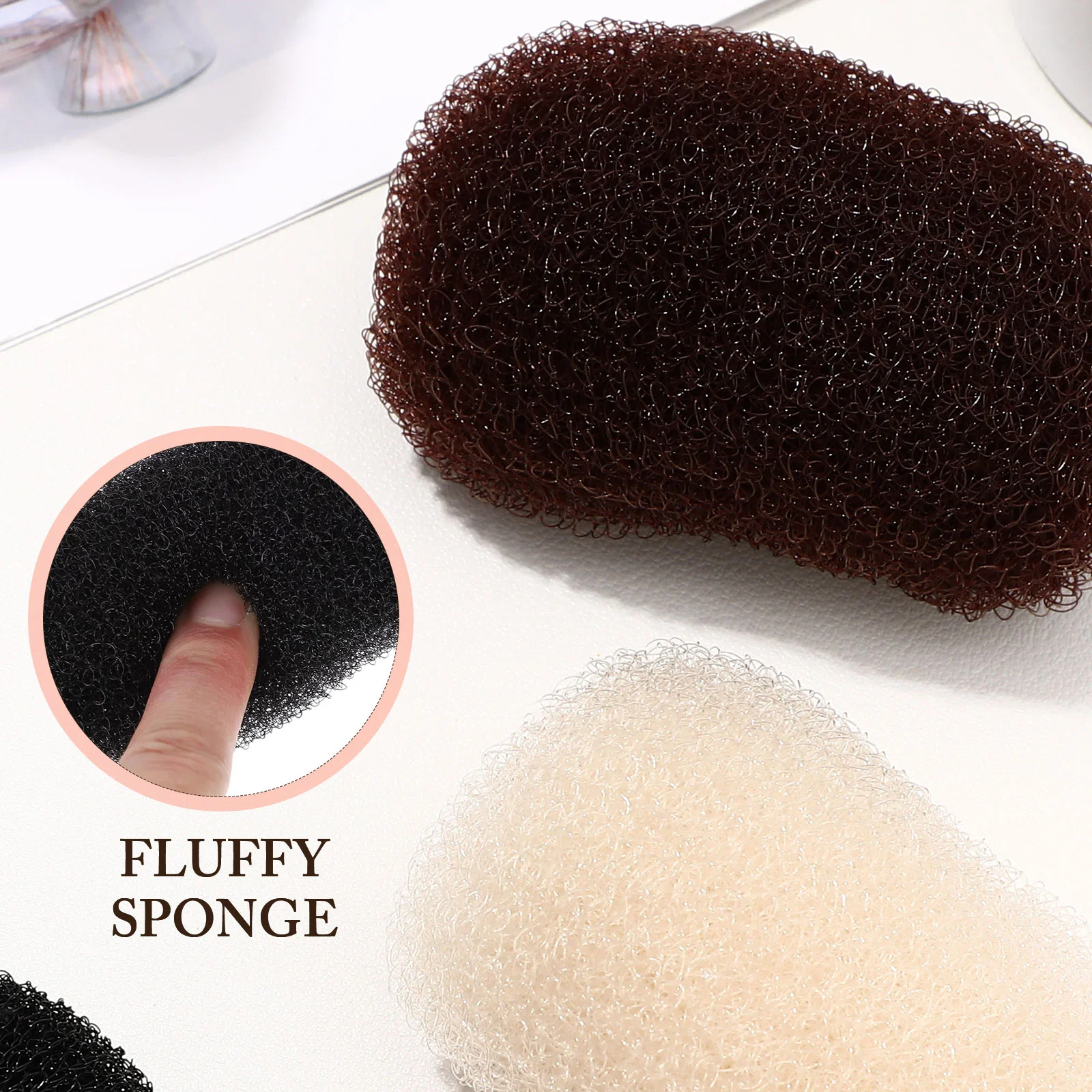 5 Pcs Heightening Hairpin Braiding Tools Padding Clamp Clip Bun Styling Volume Clips Steel Women Accessory Child Girl