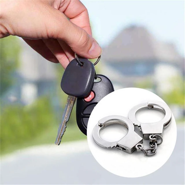 Mini Handcuffs Metal Keychain Couple Handcuff Keychain Holder Keychain  Hardware Keychain Accessories Key Chain Rings For Crafts - AliExpress