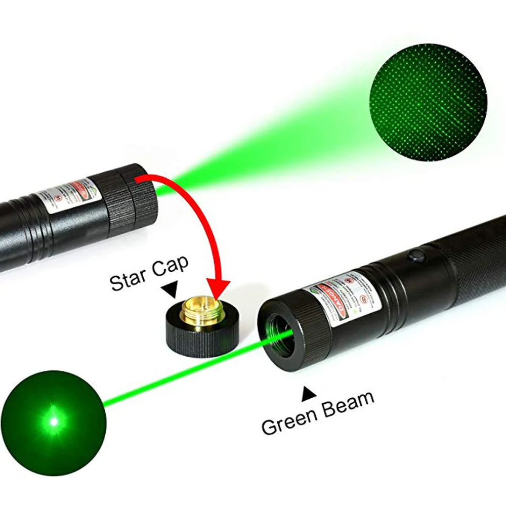 Torche laser verte collimatée