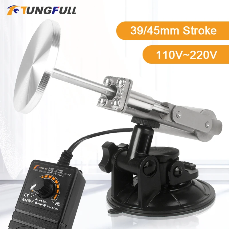Attuatore Lineare Telescopico 39Mm/45Mm Corsa Connettore 3Xlr Ventosa Tazza Di Coca Cola Mini Dc Meccanismo Alternativo Motore 3-24V