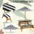 Wooden Picnic Table and Bench Set for Kids, Umbrella Included, Suitable for Ages 3-8, Outdoor/Indoor Use 4