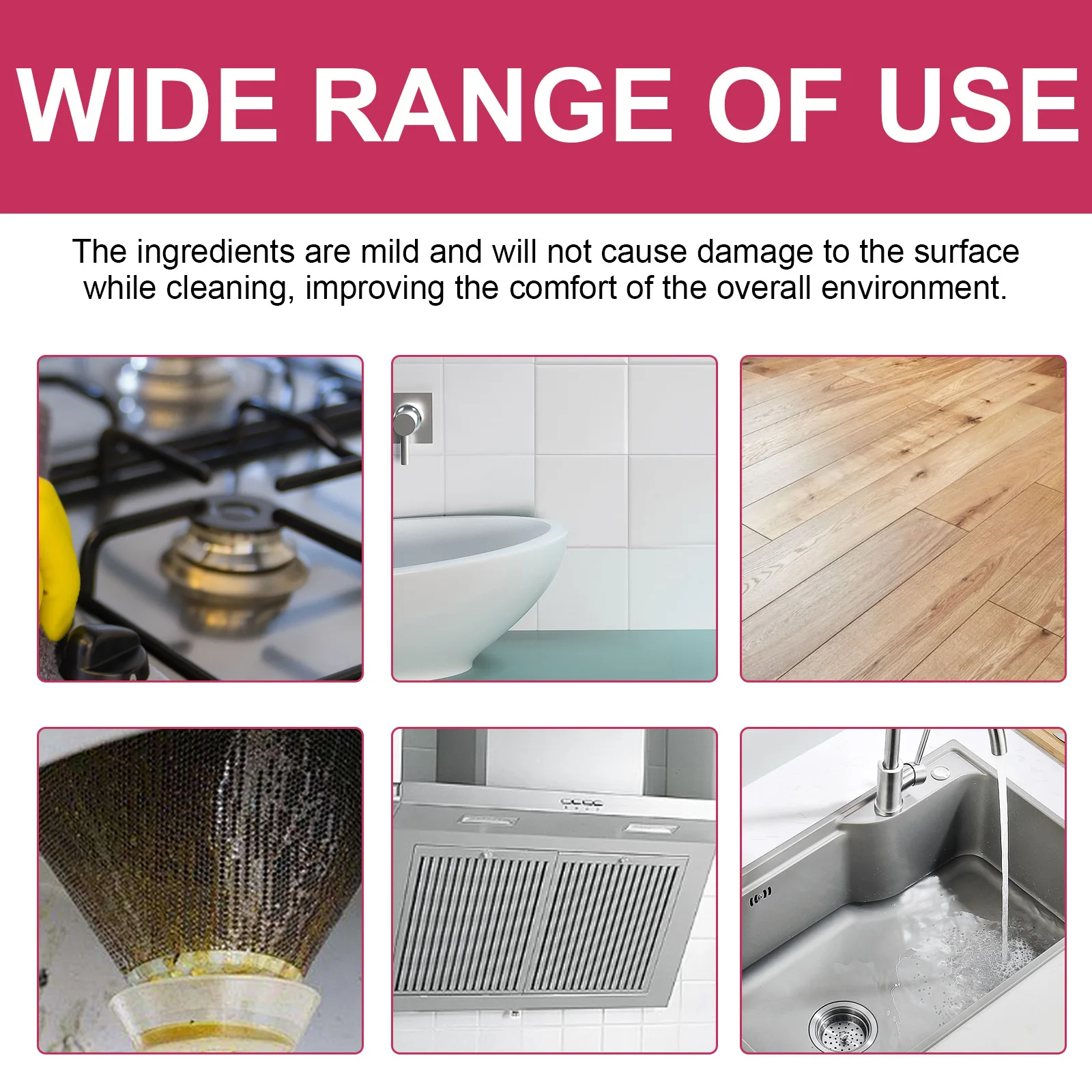 Multi-Purpose Kitchen Cleaning Powder – Heavy-Duty Scouring Paste for Stove, Oven, Range Hood, Sink & Stainless Steel 6