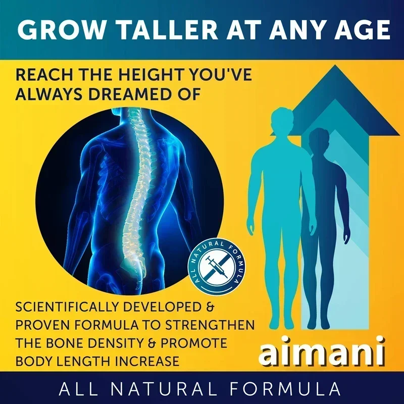 Calcium + Vitamins-Bone Growth Supplement Supports Joint Health Increase Height Improve Bone Density Improve Osteoporosis