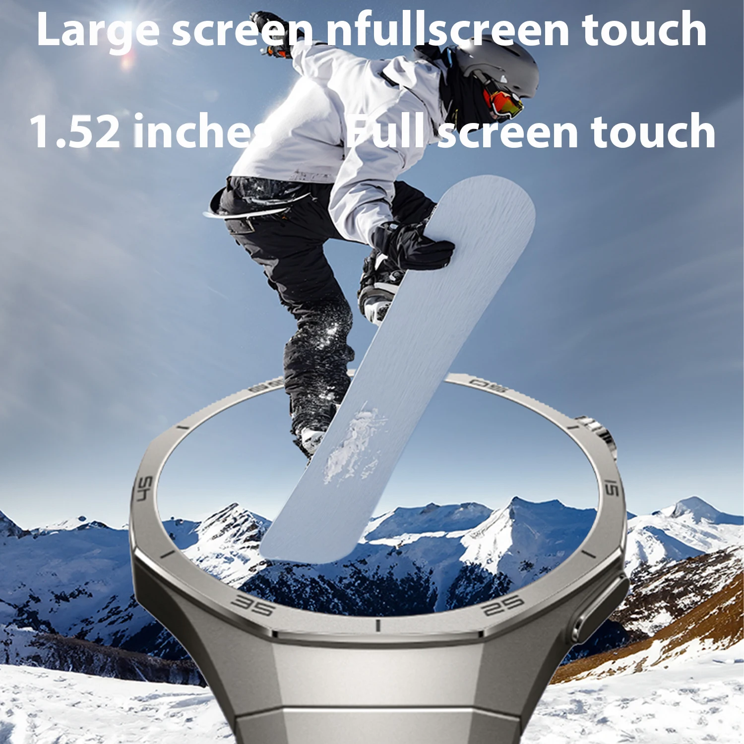 2025 Watch GT5 PRO Smart Watch Men Titanium strap 1.52 AMOLED HD Screen Compass Bluetooth Call GPS NFC Heart rate SmartWatches