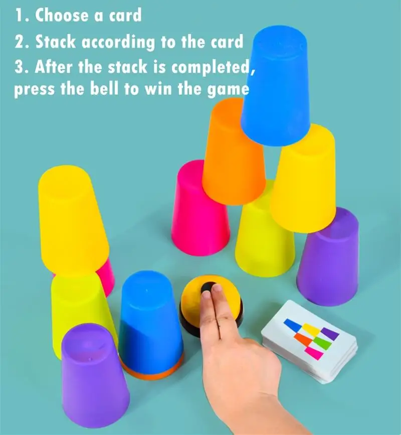 Montessori Toys Stack Cup Game 2