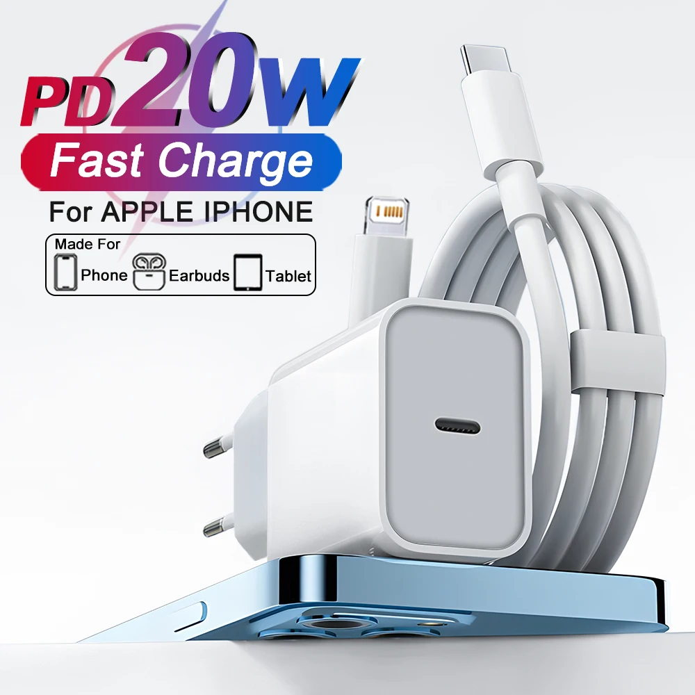 รูปสินค้า เครื่องชาร์จ USB-C 20W ชาร์จเร็ว PD สำหรับ iPhone 13/14/15 Pro Max