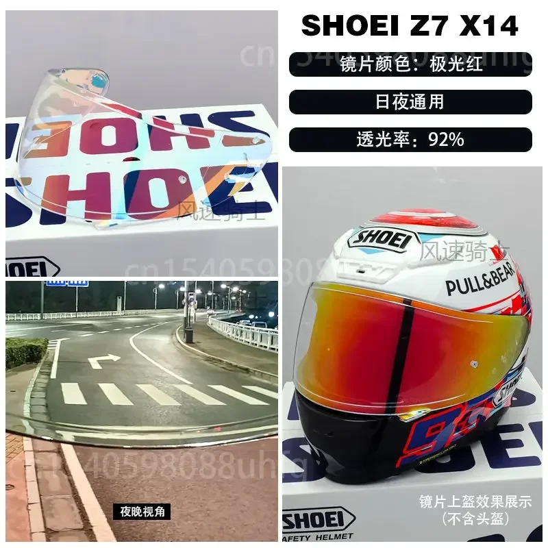 헬멧 바이저, SHOEI X-Spirit NXR 앞유리 오토바이 헬멧 렌즈 액세서리, SHOEI X14 Z7 Z-7 CWR1 CWR-1 RF1200 RF-1200