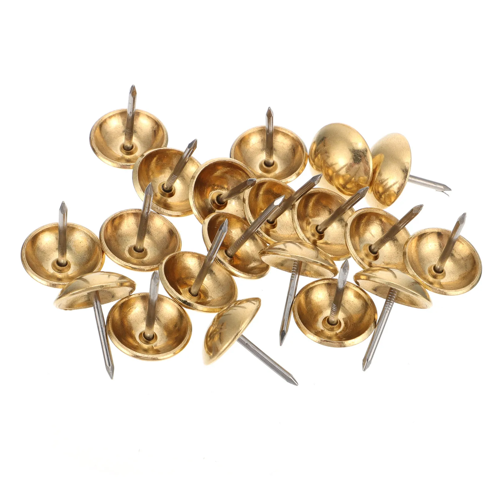 100개 프리미엄 황동 원형 헤드 못 가구 장 소파 의자 침대 인테리어 DIY 코르크 보드 사진용