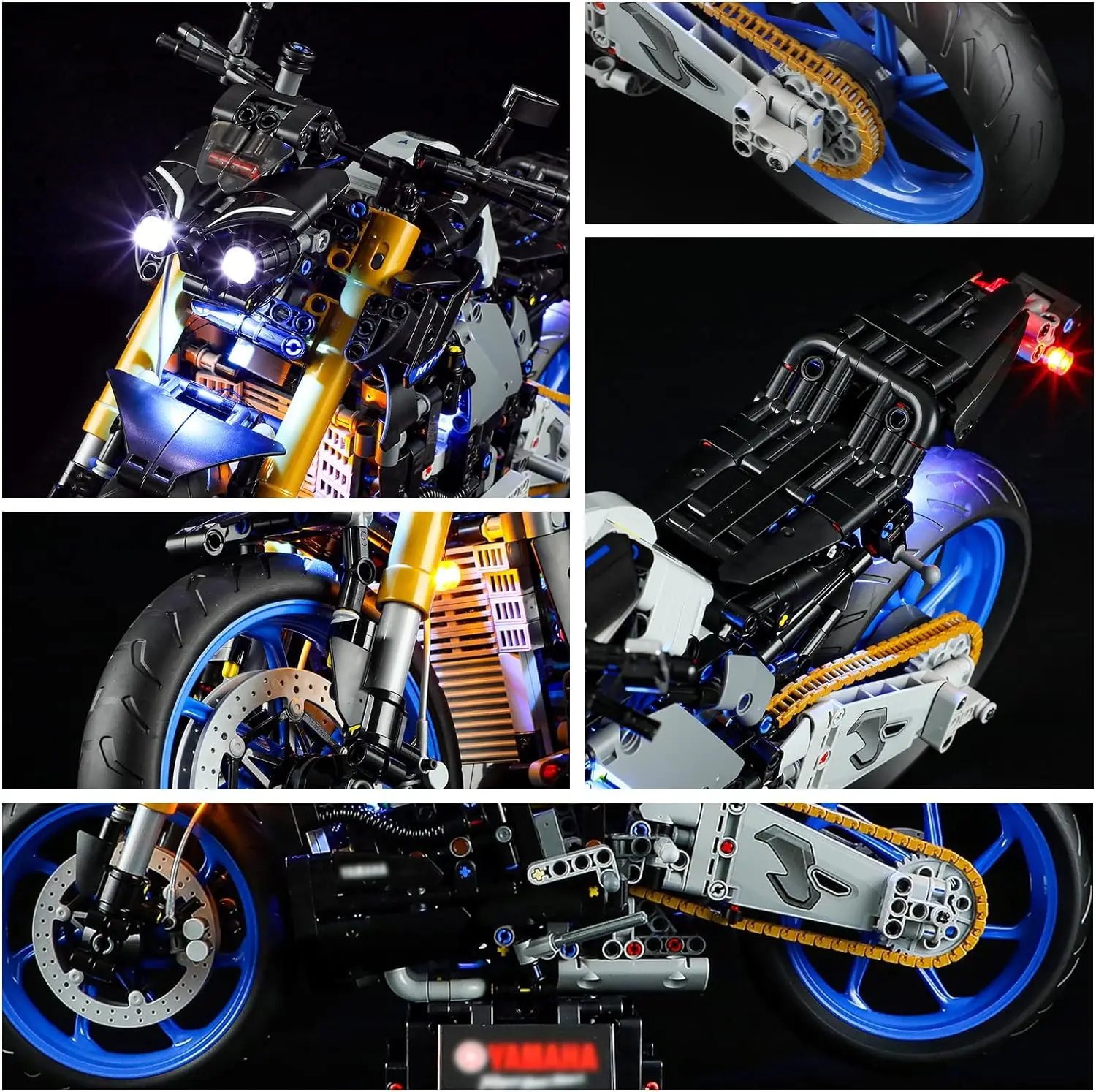 GEAMENT Set di Luci LED Compatibile Con LEGO Yamaha MT-10 SP - Kit di Illuminazione per Technic 42159 (Modello di mattoncini non incluso