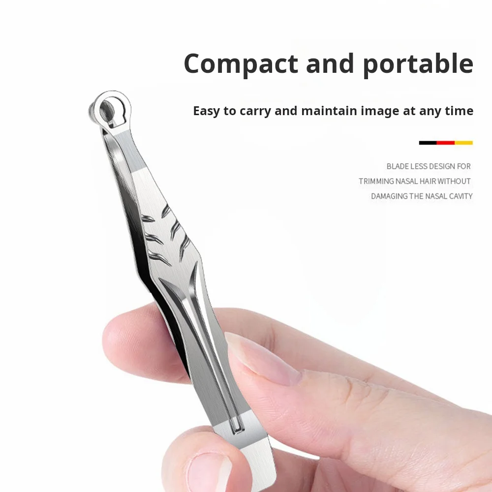1/3 Pcs Stainless Steel Manual Round Head Nose Hair Clip Travel Portable Sharp Nose Hair Cleaning Tool