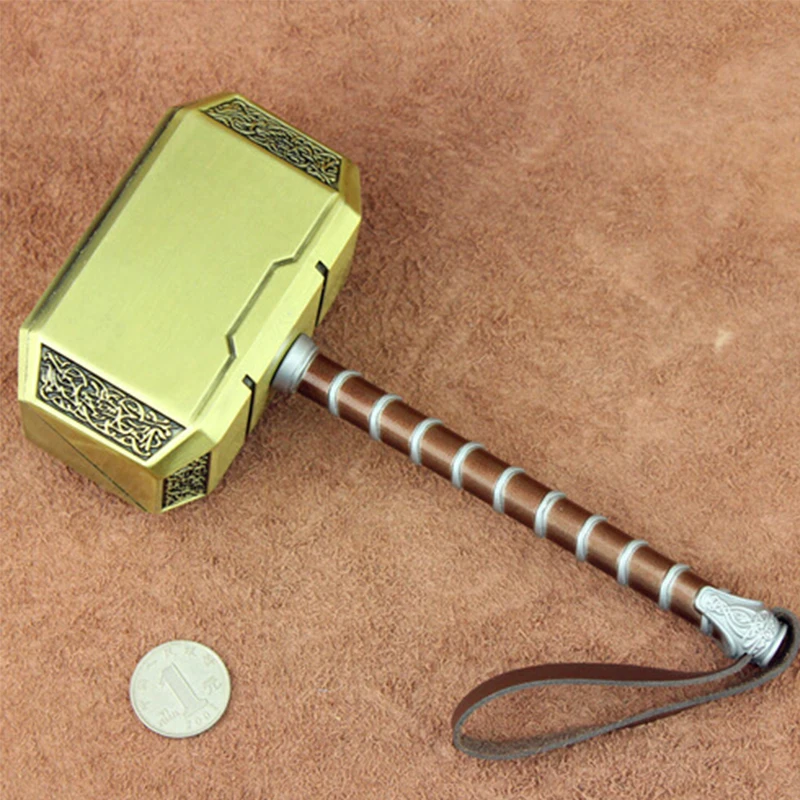 

20Cm Journey Into Mystery Thor Odinson Arms Weapon Alloy Hammer Model Cosplay Decoration Ornament Comic Con Stage Performance