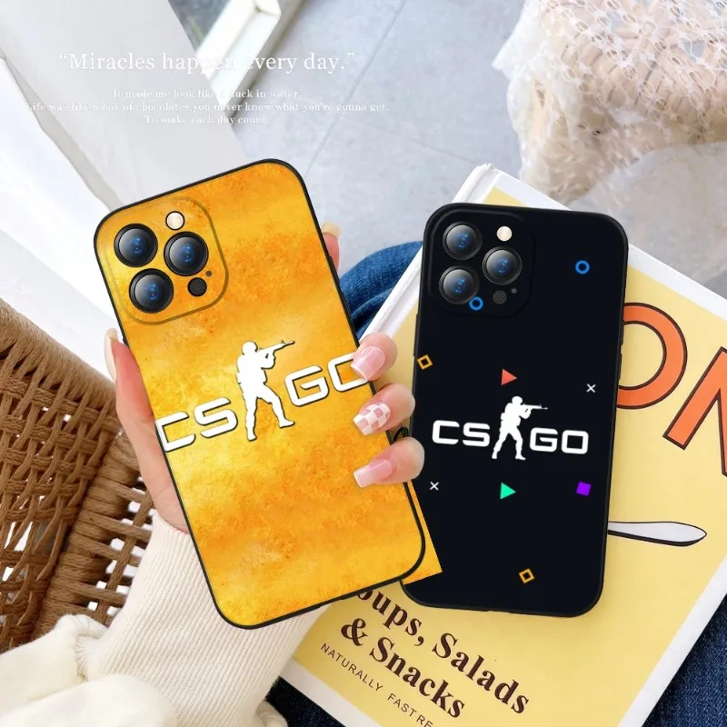 Counter Strike Cogo Cs Go Custodia Per Telefono Per Iphone 14 13 11 12 Pro 8 7 Plus X 13 Pro Max Xr Xs Mini Cover Nere